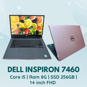 DELL INSPIRON 7460 | CORE I5 - 7200 | RAM 8G | SSD 256GB | 14 INCH FHD