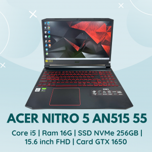 ACER NITRO 5 AN515 55 | CORE I5 | RAM 16G | SSD NVMe 256GB | 15.6 INCH FHD