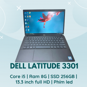 Dell LATITUDE 3301 | CORE I5 | RAM 8G | SSD 256GB | 13.3 INCH FULL HD | PHÍM LED