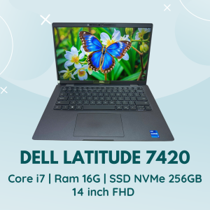 DELL LATITUDE 7420 | CORE I7 - 1165G7 | RAM 16G | SSD NVMe 256GB | 14 INCH FHD | CẢM ỨNG