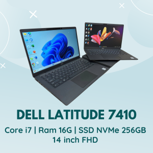DELL LATITUDE 7410 | CORE I7 | RAM 16G | SSD NVMe 256GB | 14 INCH FHD
