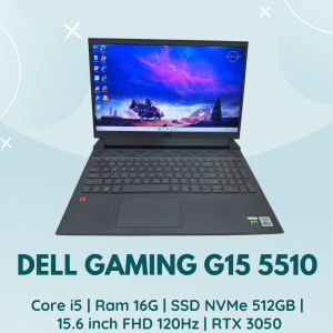 DELL GAMING G15 5510 | CORE I5 - 10500H | RAM 16G | SSD NVMe 512GB | 15.6 INCH FHD 120HZ | CARD RTX 3050