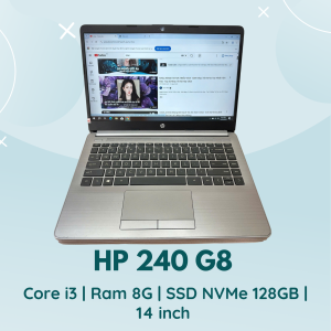 HP 240 G8 | CORE I3 - 1005G4 | RAM 8G | SSD NVMe 128GB | 14 INCH