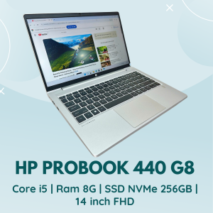 HP PROBOOK 440 G8 | CORE I5 - 1135G7 | RAM 8G | SSD NVMe 256GB | 14 INCH FHD