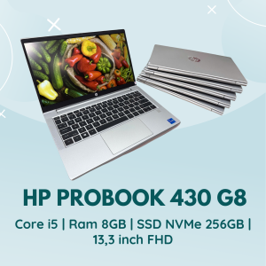 HP PROBOOK 430 G8 | CORE I5 - 1135G7 | RAM 8GB | SSD NVMe 256GB | 13,3 INCH FHD
