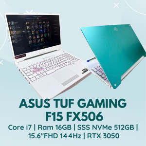 ASUS TUF GAMING F15 FX506 | CORE I7 - 11600H | RAM 16GB | SSD NVMe 512GB | 15.6"FHD 144HZ | RTX 3050 | PHÍM LED