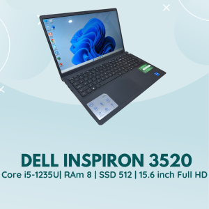 Dell inspiron 3520 - Core i5-1235U| RAm 8 | SSD 512 | 15.6 inch Full HD