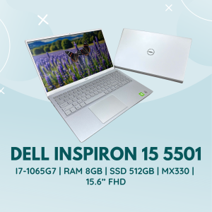 DELL INSPIRON 15 5501 | I7-1065G7 | RAM 8GB | SSD 512GB | MX330 | 15.6” FHD