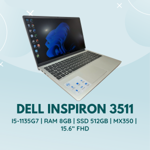 DELL INSPIRON 3511 | I5-1135G7 | RAM 8GB | SSD 512GB | MX350 | 15.6” FHD
