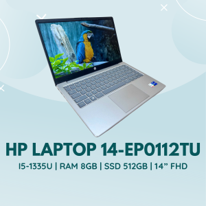 HP LAPTOP 14-EP0112TU | I5-1335U | RAM 8GB | SSD 512GB | 14” FHD