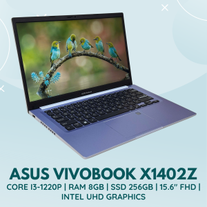 ASUS VIVOBOOK X1402Z | INTEL CORE I3-1220P | RAM 8GB | SSD 256GB | 15.6 INCH FHD | INTEL UHD GRAPHICS